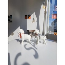 수제 말 동상 입상 테이블 Centerpieces, 화이트, 세라믹