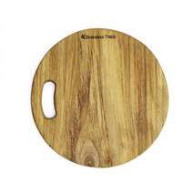 샤이닝트리 A6 티크 나무도마 카페 홈 인테리어 원형