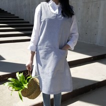 방가지똥 빅포켓 차콜 리플지지미 앞치마, 1개, 99사이즈