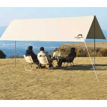 블랙코팅타프 실타프 야외 덮개 움막, 5-8인 타프 (사이즈 참고)