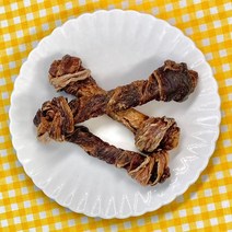 소떡심 오리뼈다귀껌 강아지수제 천염껌 간식 1p, 소떡심오리뼈다귀껌 1p