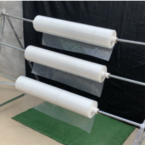 수동랩핑기 스틱형 물류센터 랩봉 스트레치 마트 과일, 폭 2m 두께 0.08mm 롤 150m