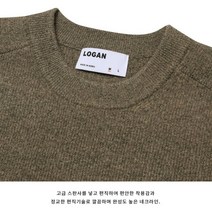 [무배/M~L/9컬러] LOGAN 퓨어 캐시미어 하찌 라운드 니트