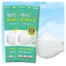 (한셀)맑은하늘 스마트 황사마스크 KF80 L(대) 끈조절 25개, 없음