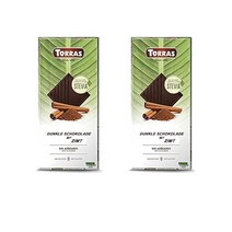 토라스 다크 초코릿 계피 스테비아 125g Torras CHOCO NEGRO CANELA STEVIA, 2팩