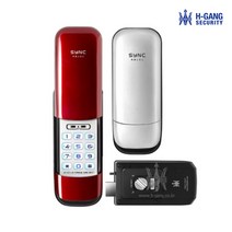 혜강씨큐리티 RB101 디지털도어락 번호키 보조키 현관키 도어록, RB101 레드 / 자가설치