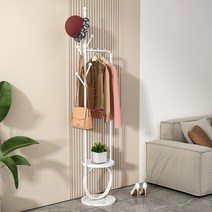 옷걸이 행거 스텐딩 럭셔리 행거 골드 드라이 플로어 스탠딩 퍼체로 드 파이 도서관 가구 W, style4