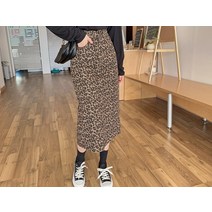 레티오듀 레오파드 롱 스커트