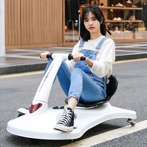 루지 1인전기차 퍼스널모빌리티 트리프 전동 킥보드, 블랙 36V20A 배터리