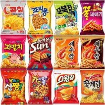 농심 오리온 크라운 인기스낵 와우박스 12종 세트, 1세트