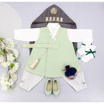 남아 답호은박/금박 배자 유아 왕옷 주니어 초등 고급 왕자한복