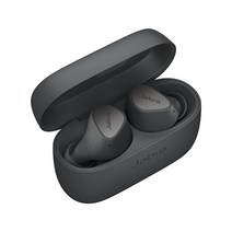 Jabra Elite 3 이어폰형 무선 Bluetooth 이어버드 – 선명한 통화 풍부한 저음 맞춤형 사운드 및 모노 모드를 위한 4개의 내장 마이크가 있는 소음 차단 진정한, 엘리트 3, 어두운 회색