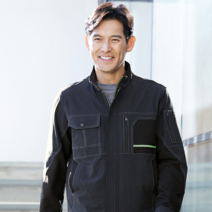 지벤 ZB-J2005 세트 상의 다양한 포켓 편안한 활동성, MELANGE BLACK