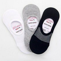 여성 여름용 시원한 통풍 양말 페이크삭스 3켤레