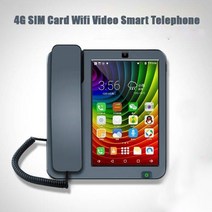 3g 4g sim card android smart fixed phone touch screen video call phone with wifi recording for home, 4G 카드