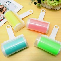 욜케이유 머리카락 먼지 제거 끈적이 애견털 롤링 롤러 물세척, 엘로우