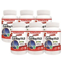 5 1 (6병) 뉴트리돔 칼마디 칼슘 마그네슘 비타민D 1000mg 120정 캐나다 직구 영양제 by 카포리아