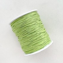 헤세드 DIY) 대용량 1mm 왁스끈 팔찌끈 매듭끈 비즈끈 (약100야드), 연그린