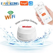 수도 누수탐지기 EARYKONG-Wifi 누수 센서 알람 감지기 소리 투야스마트 라이프 앱 경보 오버플로, 한개옵션0
