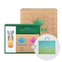 티이즘 매직티팟 전통차 텀블러 세트 + 쇼핑백, 모과돌배차 10p + 계피생강차 10p + 티보틀 + 쇼핑백, 1세트
