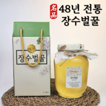 장수벌꿀 아카시아꿀 천연 벌꿀 2.4kg 대용량, 1개