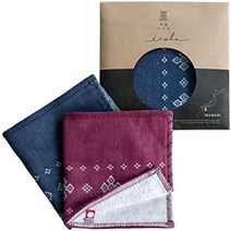일본 손수건 남자 선물 쁘띠 면 이마바리 이로하 반손수건 화 무늬 이마바리 타월 약 5.1인치(13 m) 9.6인치(24.5 m) 은퇴 축하 답례품 집들이 선물 면 100