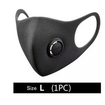 샤오 미 스마트 필터 마스크 블록 97% PM 2.5 통풍 밸브 오래 지속 TPU 소재 지아 홈 키트, 없음, 3.사이즈 L