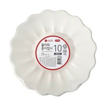 롯데이라이프 플라워 종이접시 23cm x 10개입