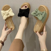 리본 슬리퍼 여성 사무실 실내화 발이편한 데일리, 쿠팡 또요 본상품선택, 쿠팡 또요 블랙_235mm