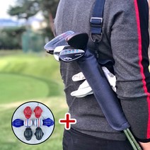 골프 클럽 미니 하프백 골프채 가방 휴대용 남성 여성, 오렌지