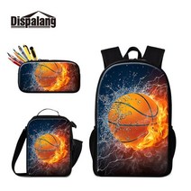 보냉백 마끼다 쿨러 배달가방 아이스박스 소프트 Dispalang Footballs 학교 배낭 소년 쿨러 가방 점심 연, 02 3 PCS Set02