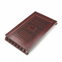 목인 다기트레이 차판 원목 퇴수기