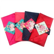 윤씨방 목단자수 매화단 예단보, 꽃분홍예단보, 예단용(신부선택)