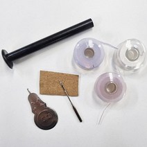 루윈 핸드미싱용 실패 세트(바늘1개+실뀌개1개+실패 고정핀 1개+실패3개)