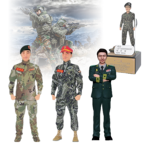 육군.공군 해병대 실사타입 풀 패키지 구성 군인피규어 전역패 감사패 기념패 정년 퇴직기념 승진 전출기념 근속기념, AP-788, 투명명판, 군함