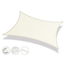 방수 사각 선쉐이드 대형 카페천막 그늘막 차양막 차광막 루프탑 발코니 테라스 야외 햇빛가림 그늘막, 오프화이트2x3M[방수천]