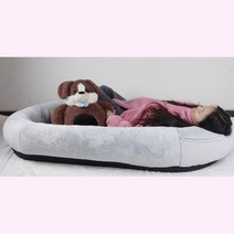 애견방석 대형견 침대 쿠션 쇼파 반려견 고양이 초대형 야외 사람겸용 세탁, 그레이