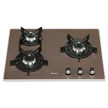 롯데부산 린나이3구 빌트인 가스쿡탑 카라멜브라운 RBR-P6531BRD, LNG(배송)