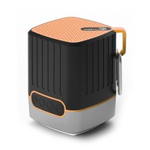 챌린지하이브리드 미니 아웃도어 LED 블루투스 스피커, S-1808, 오렌지블랙