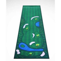 실내 골프 퍼팅 연습 매트 미니 그린세트 호 사무실, 2.TL028-연습담요+퍼터