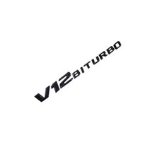 벤츠 BENZ 레터링 엠블럼 이니셜 바이터보 V8 V12 TURBO 4MATIC, V12 BITURBO(블랙), 2015년형 바이터보