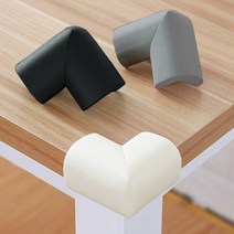 폭신 폭신 안전 코너 보호대 8P 가구 모서리가드 쿠션, 폭신 폭신 안전 코너 보호대-그레이 8P