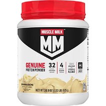 머슬밀크 Muscle Milk 제뉴인 프로틴 32g 파우더 바나나크림 1.93파운드, 바나나 크림, 1.93g, 1개