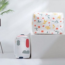 이불보관 파우치 정리함 수납함 패딩보관함 보관커버, 꽃무늬소