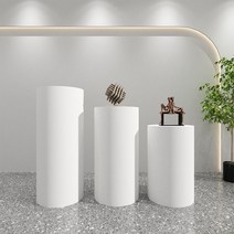 디스플레이박스 원형 스툴 진열대 전시다이 전시대, 원형직경30cm높이70cm