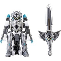 MONKART Youngtoys Mini Monster Transforming Robot from Shooting Car with Sword Animation Character, 01 Green