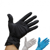 만능니트릴장갑 100매 라텍스글러브 니트로장갑, 화이트, M