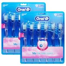 오랄비 고탄력 초미세모 칫솔, 6개입, 2개