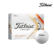 [타이틀리스트] [아쿠쉬네트코리아정품] 벨로시티 골프공 2피스, 색상:화이트