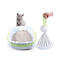 PETOCAT 배변 상자 라이너 34개 점보 고양이 팬 상자용 드로스트링 백 쉬운 청소 두꺼운 대형 XL 친환경 애완동물 용품91.4cm x 48.3cm USA 미국, 24 Count (Pack of 1)
